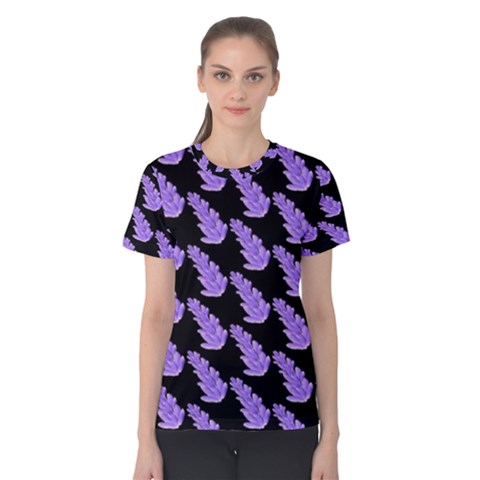 Cute Lavanda Black Women s Cotton Tee by ConteMonfrey