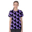 Cute Lavanda Black Women s Cotton Tee View1