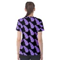 Cute Lavanda Black Women s Cotton Tee View2