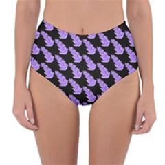 Cute Lavanda Black Reversible High-waist Bikini Bottoms by ConteMonfrey