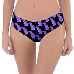 Cute Lavanda Black Reversible Classic Bikini Bottoms by ConteMonfrey