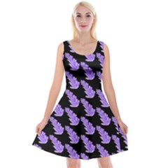 Cute Lavanda Black Reversible Velvet Sleeveless Dress by ConteMonfrey