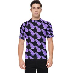 Cute Lavanda Black Men s Short Sleeve Rash Guard by ConteMonfrey