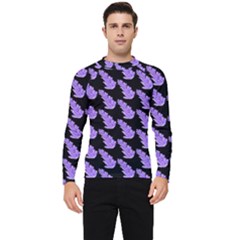 Cute Lavanda Black Men s Long Sleeve Rash Guard by ConteMonfrey