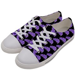 Cute Lavanda Black Women s Low Top Canvas Sneakers by ConteMonfrey