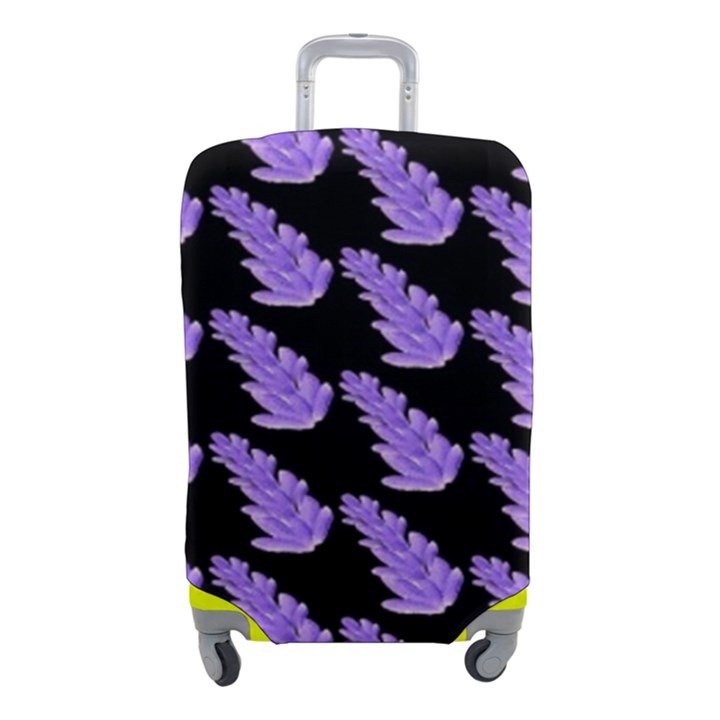 Cute Lavanda Black Luggage Cover (Small)