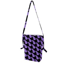 Cute Lavanda Black Folding Shoulder Bag by ConteMonfrey