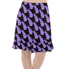 Cute Lavanda Black Fishtail Chiffon Skirt by ConteMonfrey