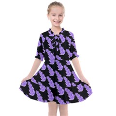 Cute Lavanda Black Kids  All Frills Chiffon Dress by ConteMonfrey