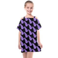 Cute Lavanda Black Kids  One Piece Chiffon Dress by ConteMonfrey