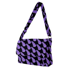 Cute Lavanda Black Full Print Messenger Bag (m) by ConteMonfrey