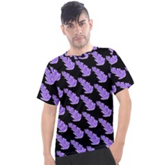 Cute Lavanda Black Men s Sport Top by ConteMonfrey