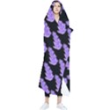 Cute Lavanda Black Wearable Blanket View1