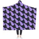 Cute Lavanda Black Wearable Blanket View2