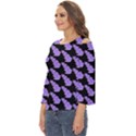 Cute Lavanda Black Cut Out Wide Sleeve Top View2