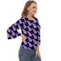 Cute Lavanda Black Cut Out Wide Sleeve Top View3