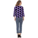 Cute Lavanda Black Cut Out Wide Sleeve Top View4