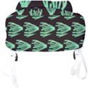 Watercolor Seaweed Black Full Print Backpack View4