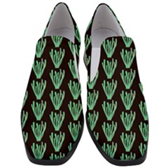 Watercolor Seaweed Black Women Slip On Heel Loafers by ConteMonfrey