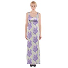 Seaweed Clean Thigh Split Maxi Dress by ConteMonfrey