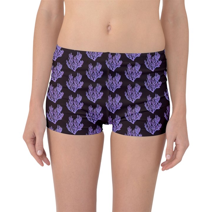 Black Seaweed Boyleg Bikini Bottoms