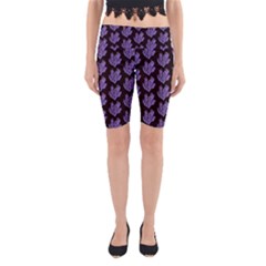 Black Seaweed Yoga Cropped Leggings by ConteMonfrey