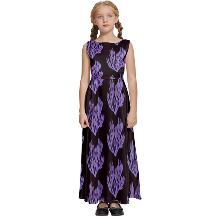 Black Seaweed Kids  Satin Sleeveless Maxi Dress