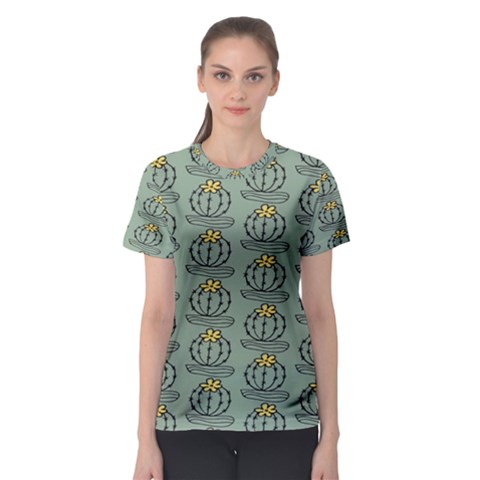 Cactus Green Women s Sport Mesh Tee by ConteMonfrey