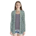 Cactus Green Drape Collar Cardigan View1