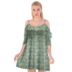 Cactus Green Cutout Spaghetti Strap Chiffon Dress by ConteMonfrey