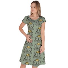 Cactus Green Classic Short Sleeve Dress by ConteMonfrey