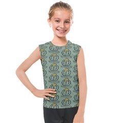 Cactus Green Kids  Mesh Tank Top by ConteMonfrey