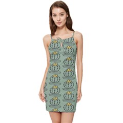 Cactus Green Summer Tie Front Dress by ConteMonfrey