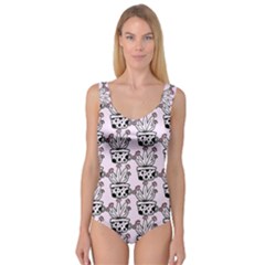 Lovely Cactus With Flower Princess Tank Leotard  by ConteMonfrey