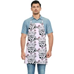 Lovely Cactus With Flower Kitchen Apron by ConteMonfrey