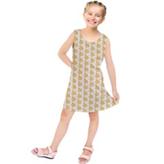 Orange Autumn Leaves Kids  Tunic Dress by ConteMonfrey