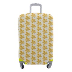 Orange Autumn Leaves Luggage Cover (small) by ConteMonfrey