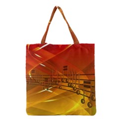 Music Notes Melody Note Sound Grocery Tote Bag by Wegoenart