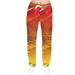 Music Notes Melody Note Sound Women Velvet Drawstring Pants by Wegoenart