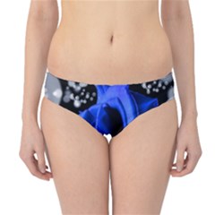 Blue Rose Bloom Blossom Hipster Bikini Bottoms by Wegoenart