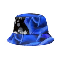 Blue Rose Bloom Blossom Bucket Hat by Wegoenart