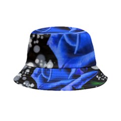 Blue Rose Bloom Blossom Inside Out Bucket Hat by Wegoenart