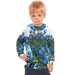 Flower Roses Rose Nature Bouquet Kids  Hooded Pullover by Wegoenart