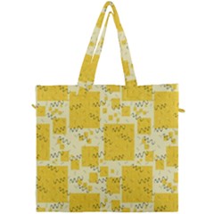 Party Confetti Yellow Squares Canvas Travel Bag by Wegoenart