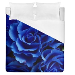 Blue Rose Flower Plant Romance Duvet Cover (queen Size)