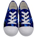 Blue Rose Flower Plant Romance Kids  Low Top Canvas Sneakers View1