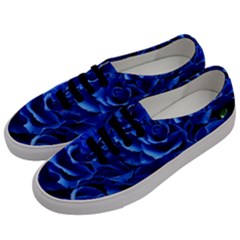 Blue Rose Flower Plant Romance Men s Classic Low Top Sneakers by Wegoenart