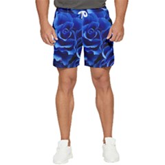 Blue Rose Flower Plant Romance Men s Runner Shorts by Wegoenart