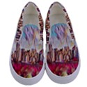 New York Skyline Manhattan City Kids  Canvas Slip Ons View1