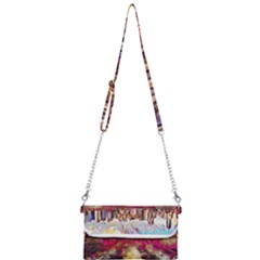 New York Skyline Manhattan City Mini Crossbody Handbag by Wegoenart